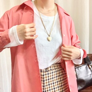 シャツ ビビットピンク