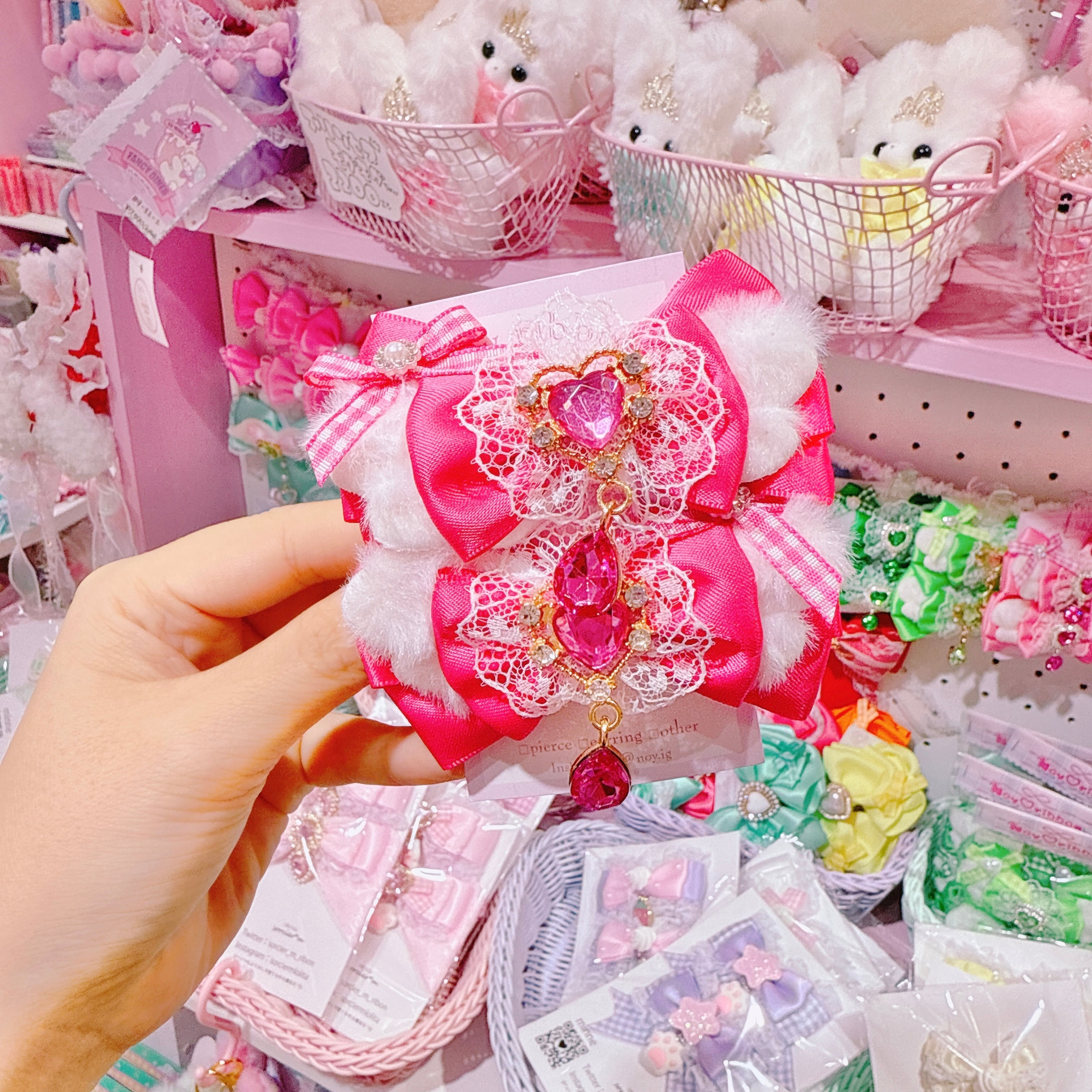 【F7】63-42推し活ツインヘアクリップ