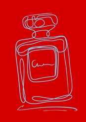EAU DE PARFUM N°2｜香りの余韻を描くミニマルパフュームアート｜上質で洗練された空間をつくる一枚｜A2ポスター