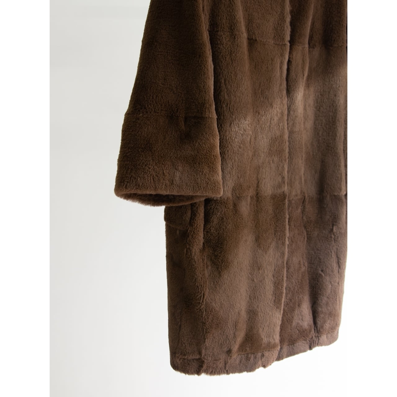 Anagram PARIS】Made in France Collarless Rabbit Coat（アナグラム