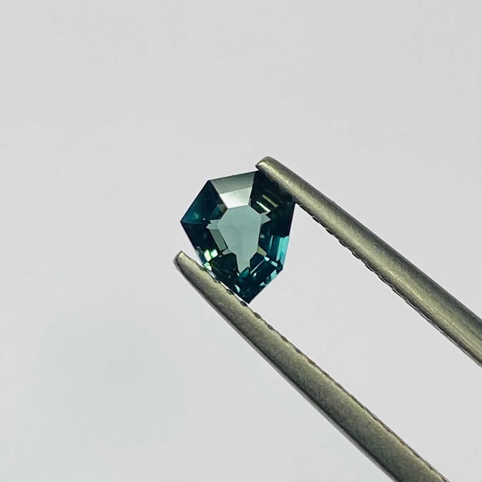 騎士様非加熱ティールブルーサファイア