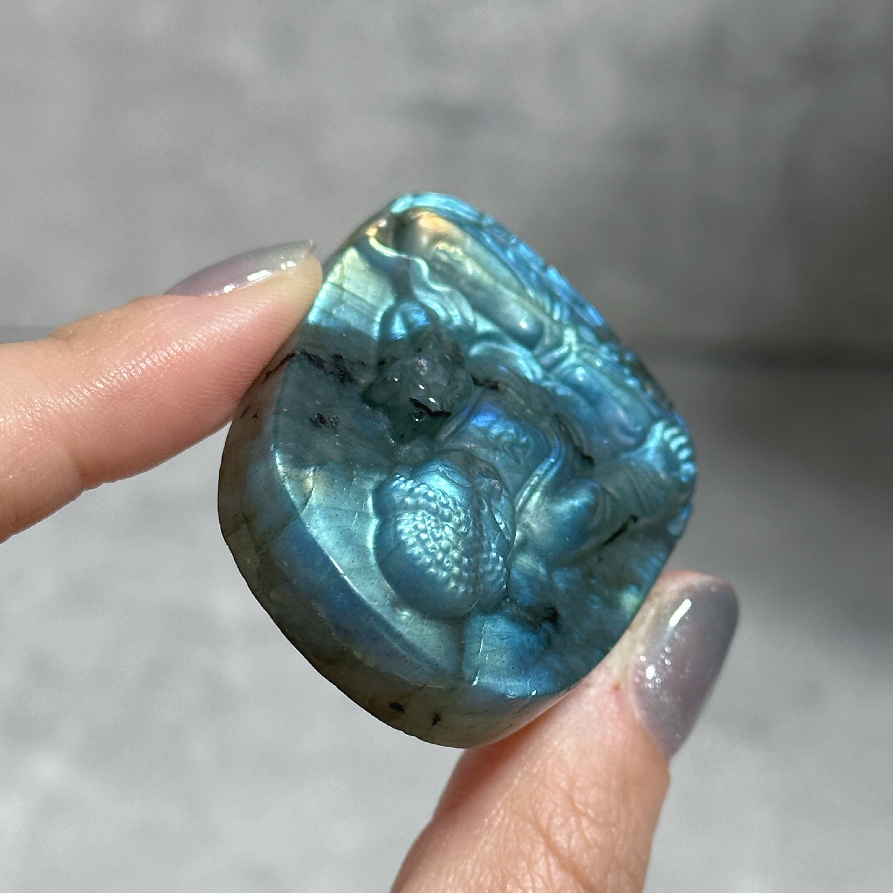 ラブラドライト 仏様01◇ Labradorite◇天然石・鉱物・パワーストーン