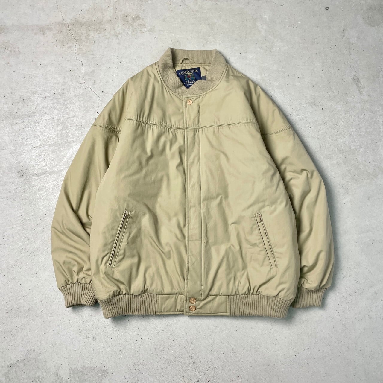 90年代 SALMON RIVER ダービージャケット カップショルダー 中綿入り 90年代 SALMON RIVER ダービージャケット カップショルダー 中綿入り