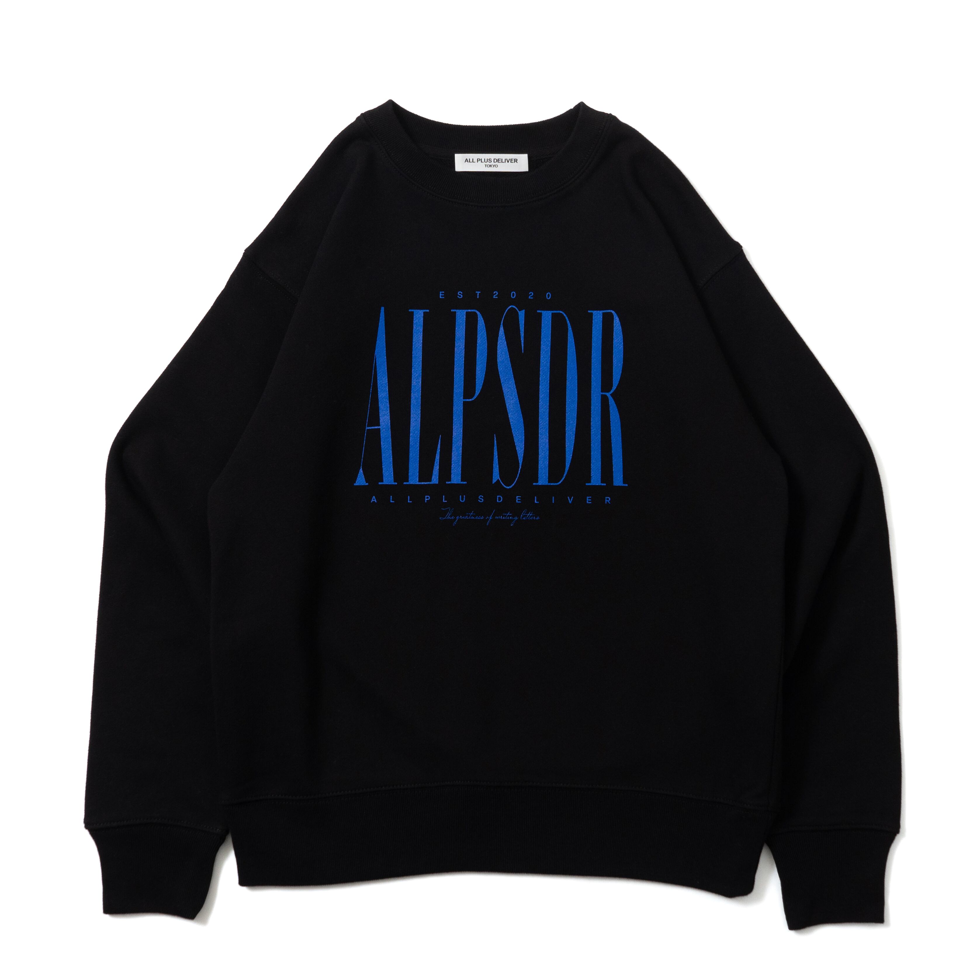 ALPSDR LOGO SWEAT / BLACK