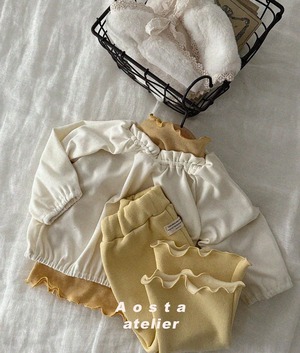【Aosta】 ルヴェブラウス／アイボリー（70–110cm）2025冬