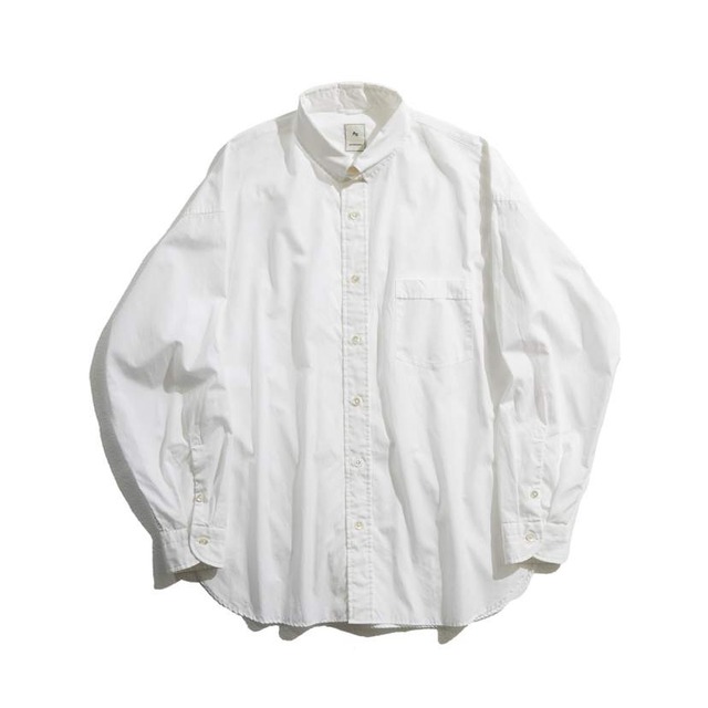 FINE CTTN TAB COLLAR SH / ファインコットンタブカラーシャツ(WHITE)