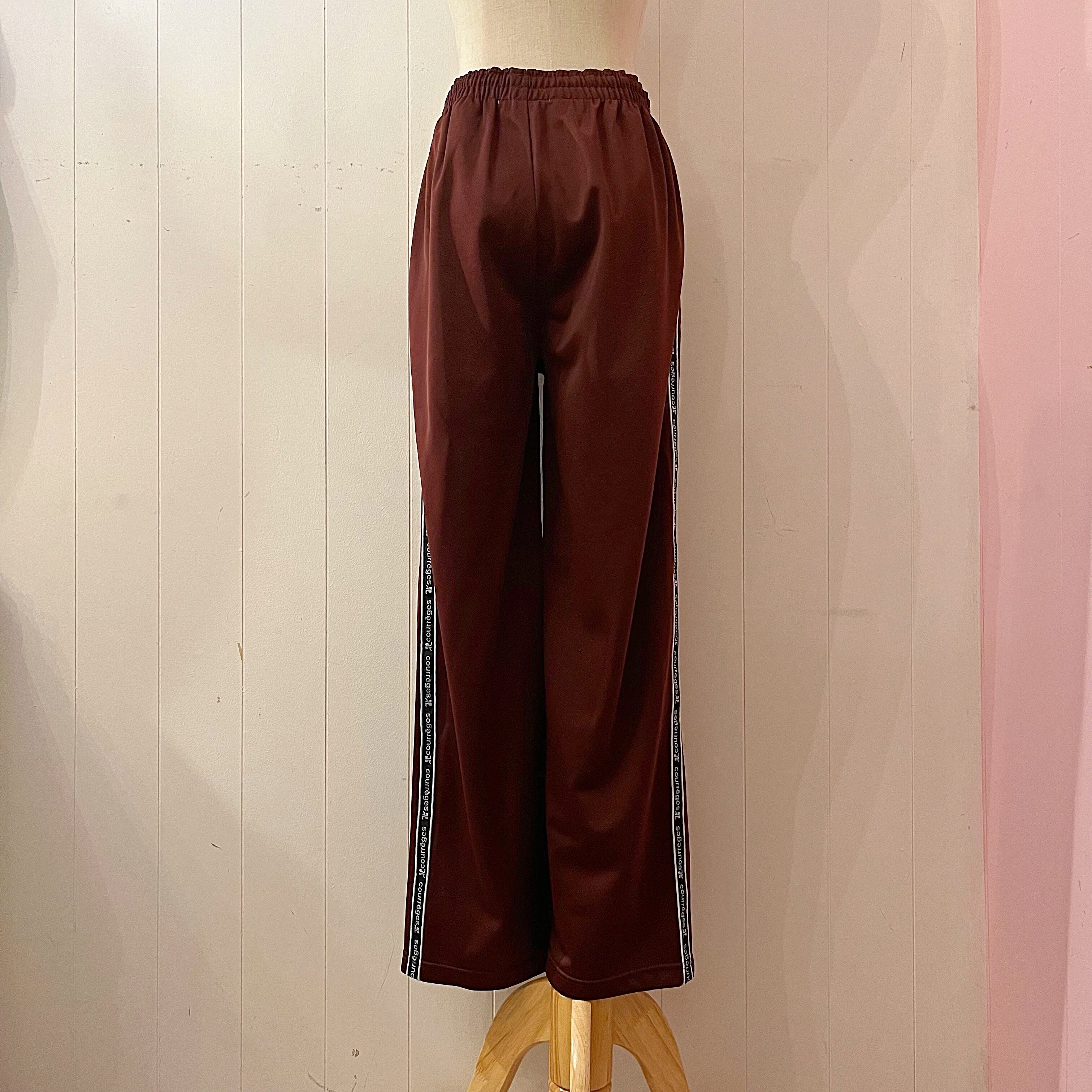 courreges / brown track pants