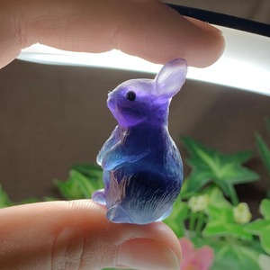 7.フローライトうさぎ・インテリア