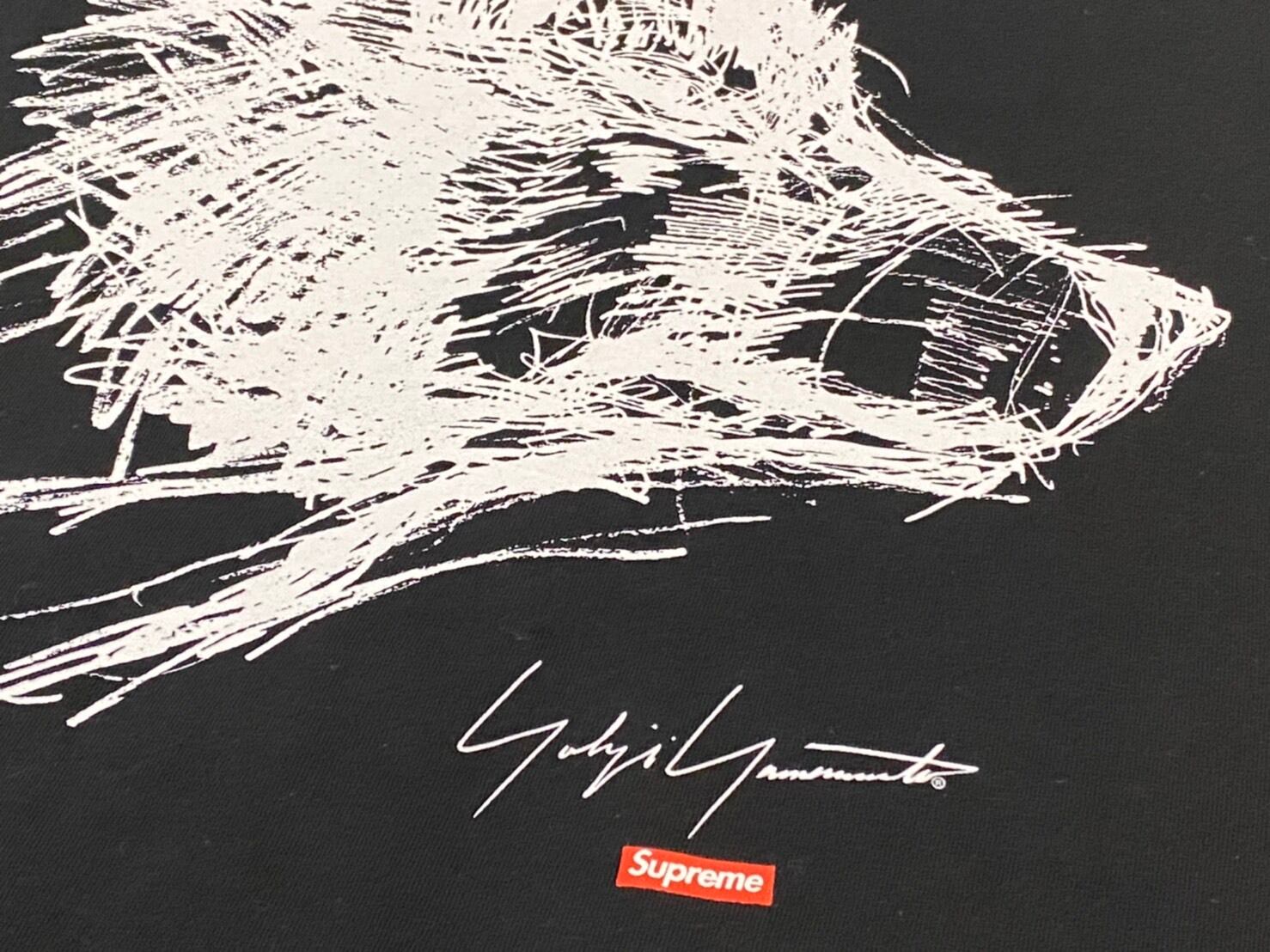 Scribble Wolf Tee Supreme × Yohji - www 