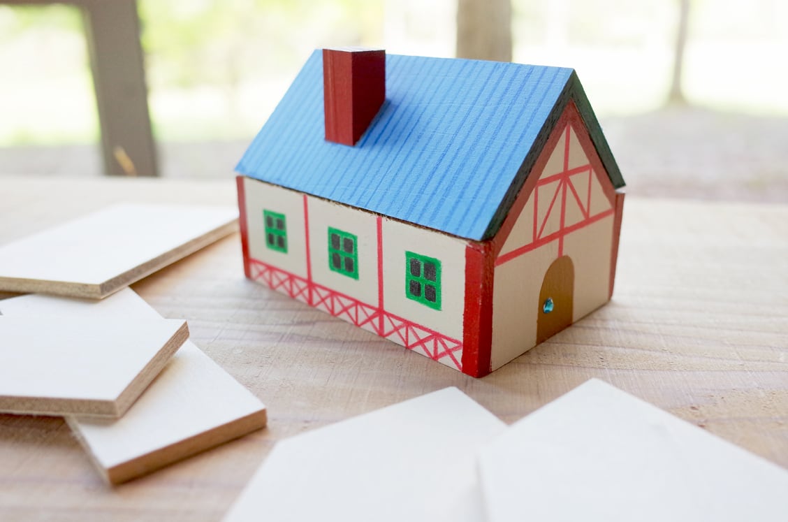 手作りキット】お家で作ろう♪オリジナル木工クラフト『おうち箱