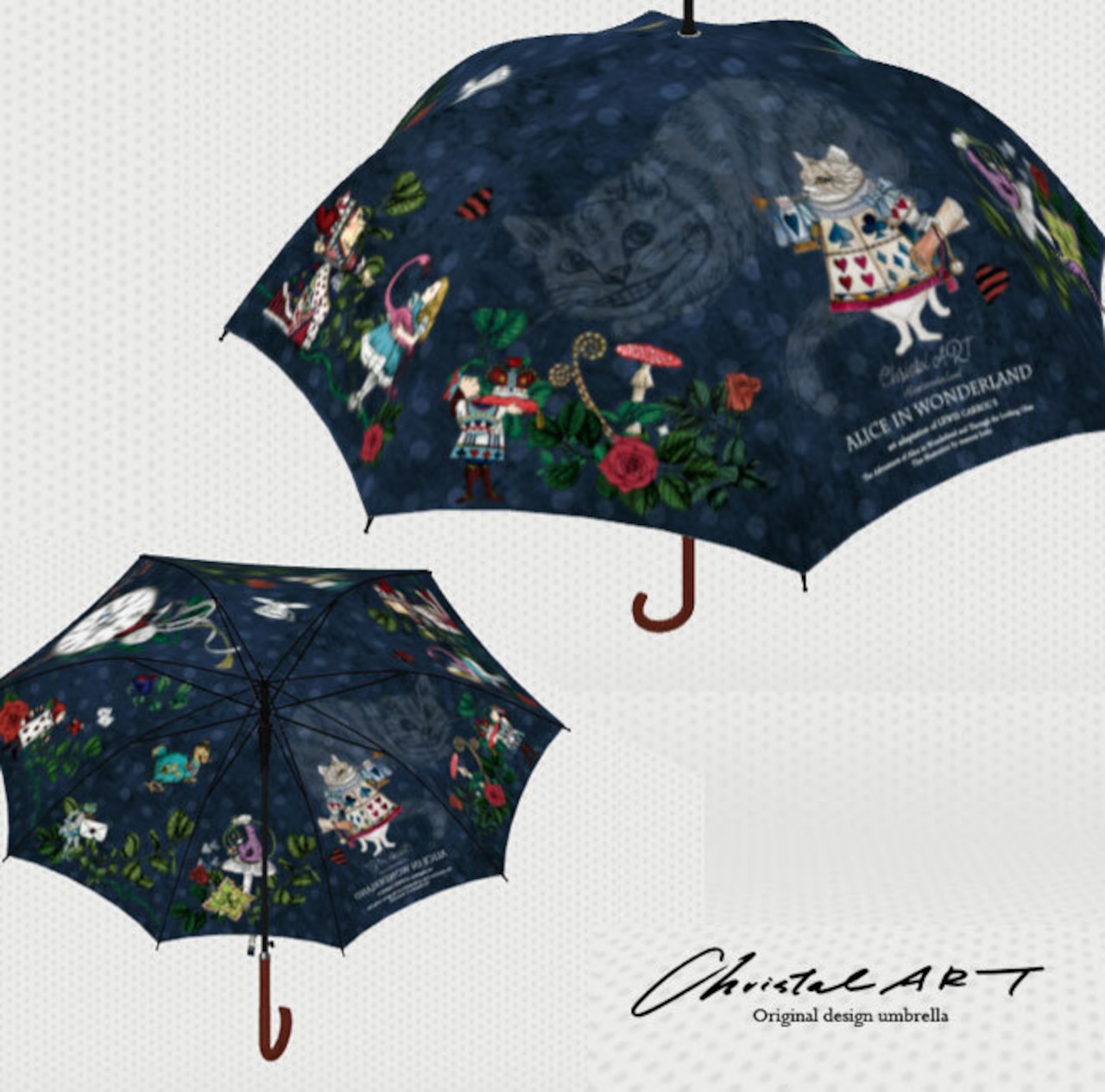◆受注生産◆「ネコアリス柄」雨傘専用