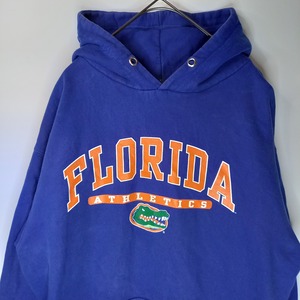 スウェット　プルオーバー　プリントパーカー　ゲーターズ　ブルー