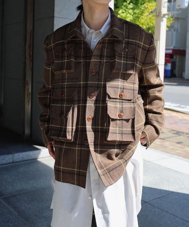 HOMMENA / HM26AWVE03 UTILITY JACKET(BROWN)