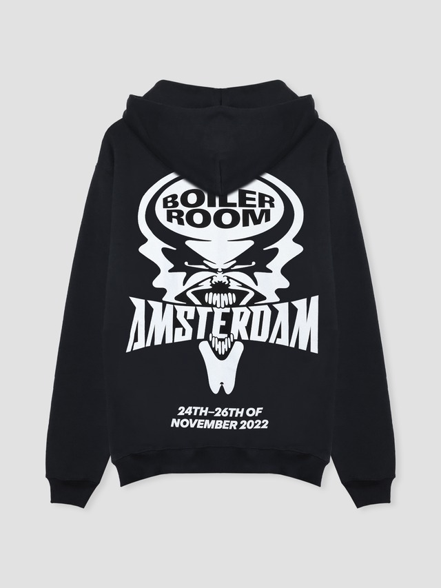 BOILER ROOM | BOILER ROOM AMSTERDAM HOOD (BLACK)