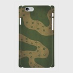 ドイツ陸軍大戦末期2色迷彩（ダークグリーン・ダークイエロー）斑点入 側表面印刷スマホケース iPhone6/6s