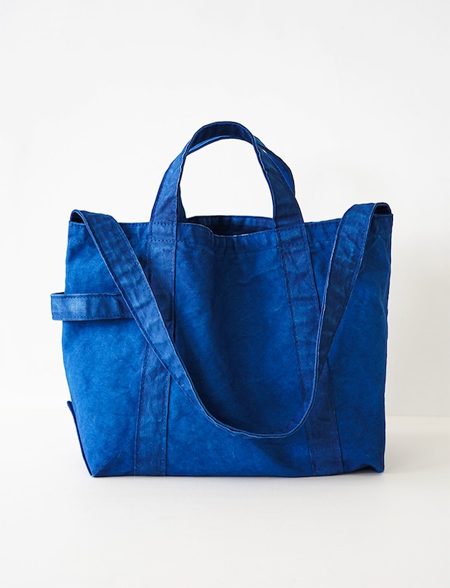 TEMBEA : HARVEST TOTE LARGE / BOTANICAL : LT-INDIGO