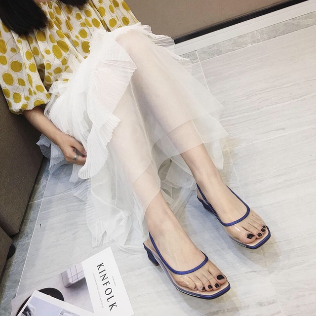 3color レディース クリア透明ヒールミュールサンダル シューズ 靴 くつ クツ サンダル ミュール レディースシューズ ヒールサンダル ヒール 美脚 大人可愛い きれいめ 大人っぽい こなれ感 抜け感 青 ブルー イエロー ピンク アウトドア イベント リゾート 旅行 海