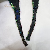 ベリーダンス オリエンタル 衣装 上下セット グリーン系 ベラ Bella スパンコール ラインストーン トップス  スカート チョーカー 腕飾り アーム飾り アーム 緑 キラキラ 煌びやか 華やか ビーズ ダンス衣装 ステージ イベント スリット