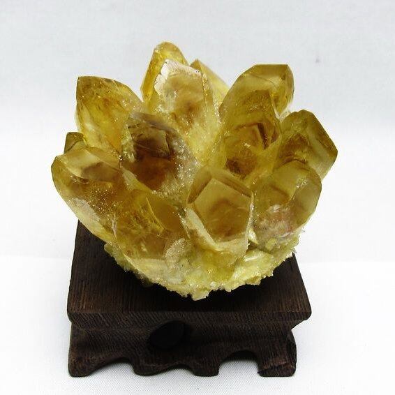 シトリン クラスター シトリンクォーツ 原石 台座付属 一点物 182-8452