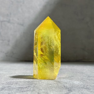 透明感・虹◎イエローオーラクォーツ タワー02◇ Yellow Aura Quartz ◇天然石・鉱物・パワーストーン