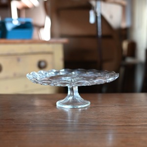 Compote / コンポート【L】〈 ケーキスタンド・プレスガラス・焼き菓子・店舗什器・食器・アンティーク・ヴィンテージ 〉114529