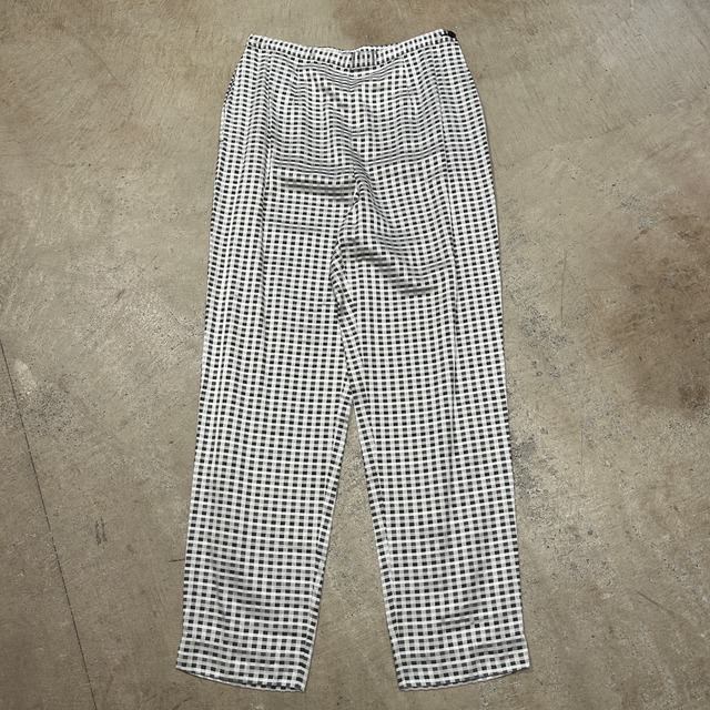 ⓃSAG HARBOR RAYON×POLYESYER CHECK PANT OLD