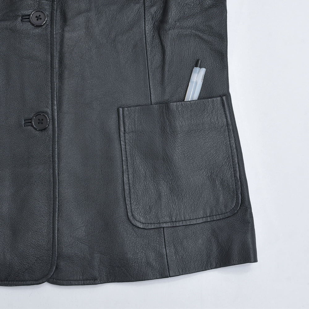 90s～ boutique EUROPA レザー テーラード ジャケット