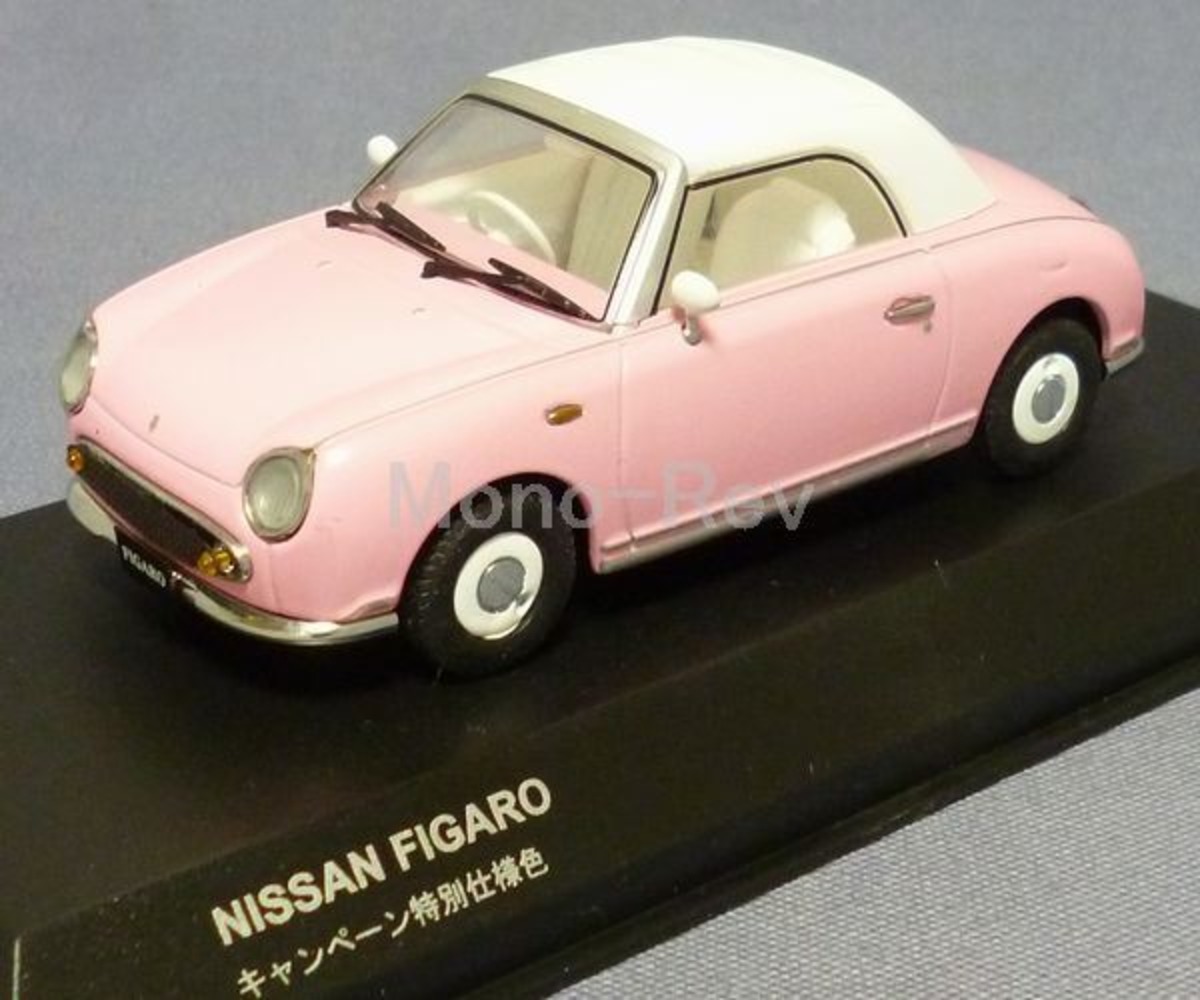 京商1/43 日産 フィガロ (E-FK10) ピンク キャンペーン特別色 | 絶版 