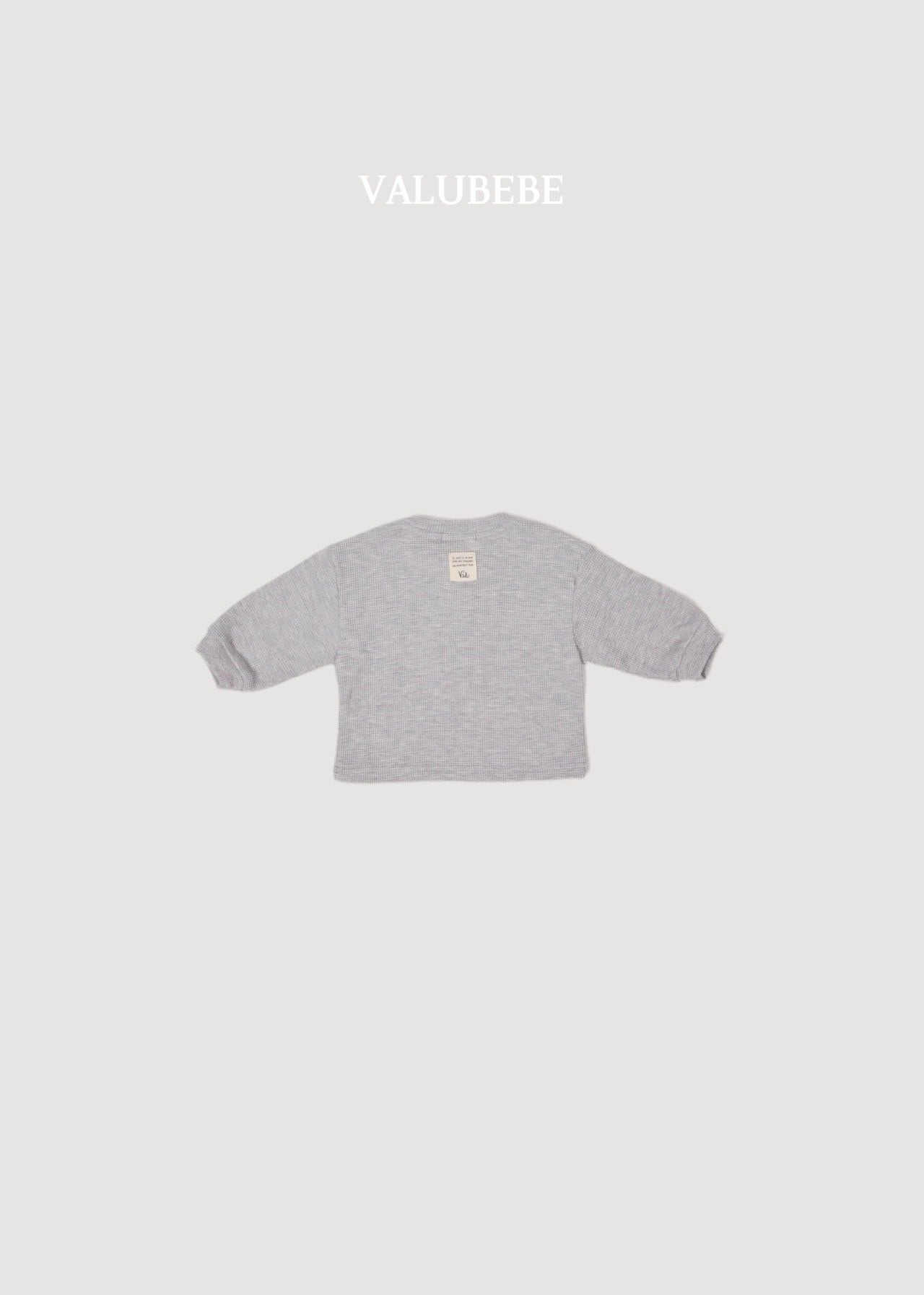送料無料【予約】/ ミニワッフルボタンTシャツ / valubebe