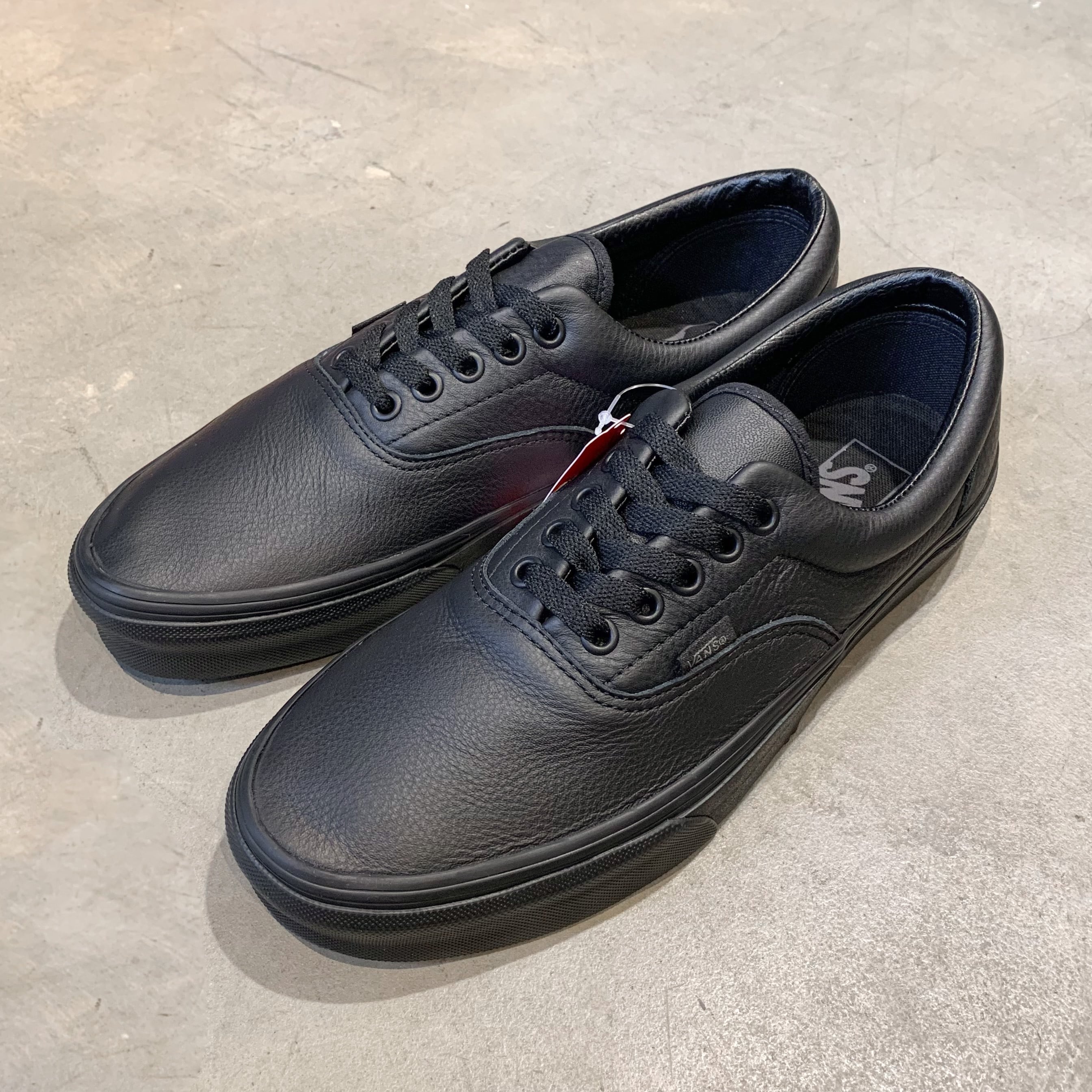 VANS ERA (LEATHER) BLACK MONO (ヴァンズ エラ レザー ブラック モノ ...