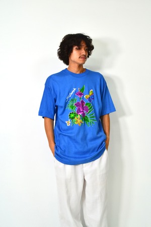 90s EURO Flower print T-shirt