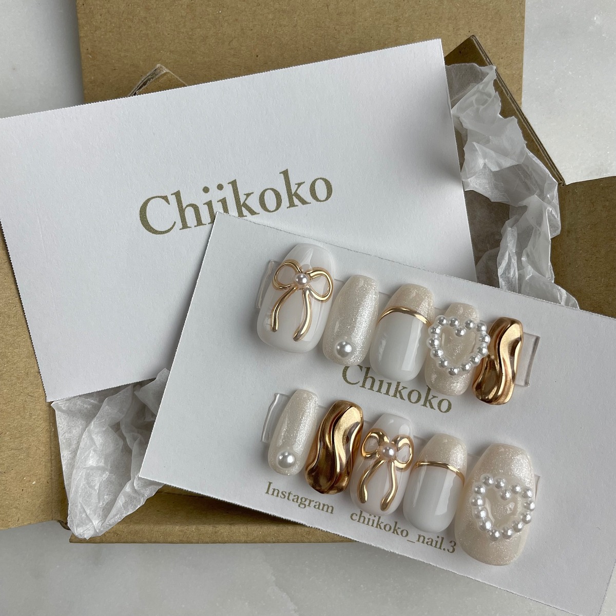 現品】 ショートバレリーナネイル | chiikoko
