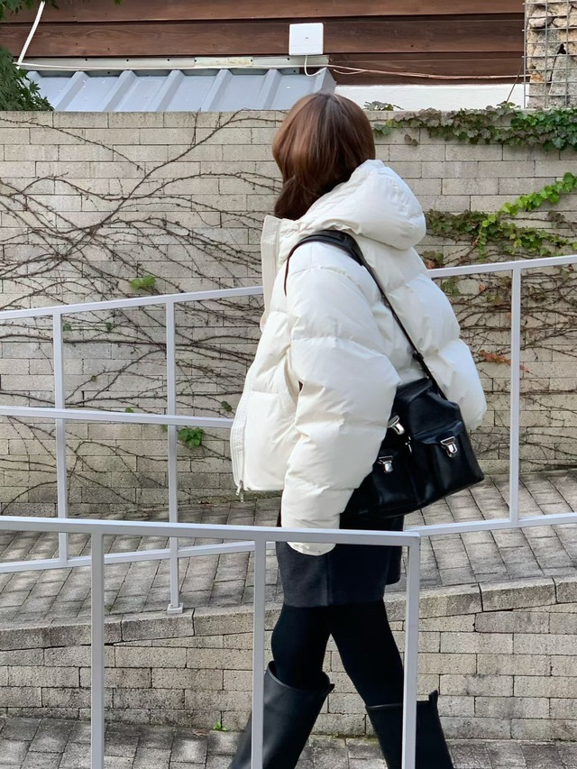 (予約) verveine / Noah hooded duck down padding 3color