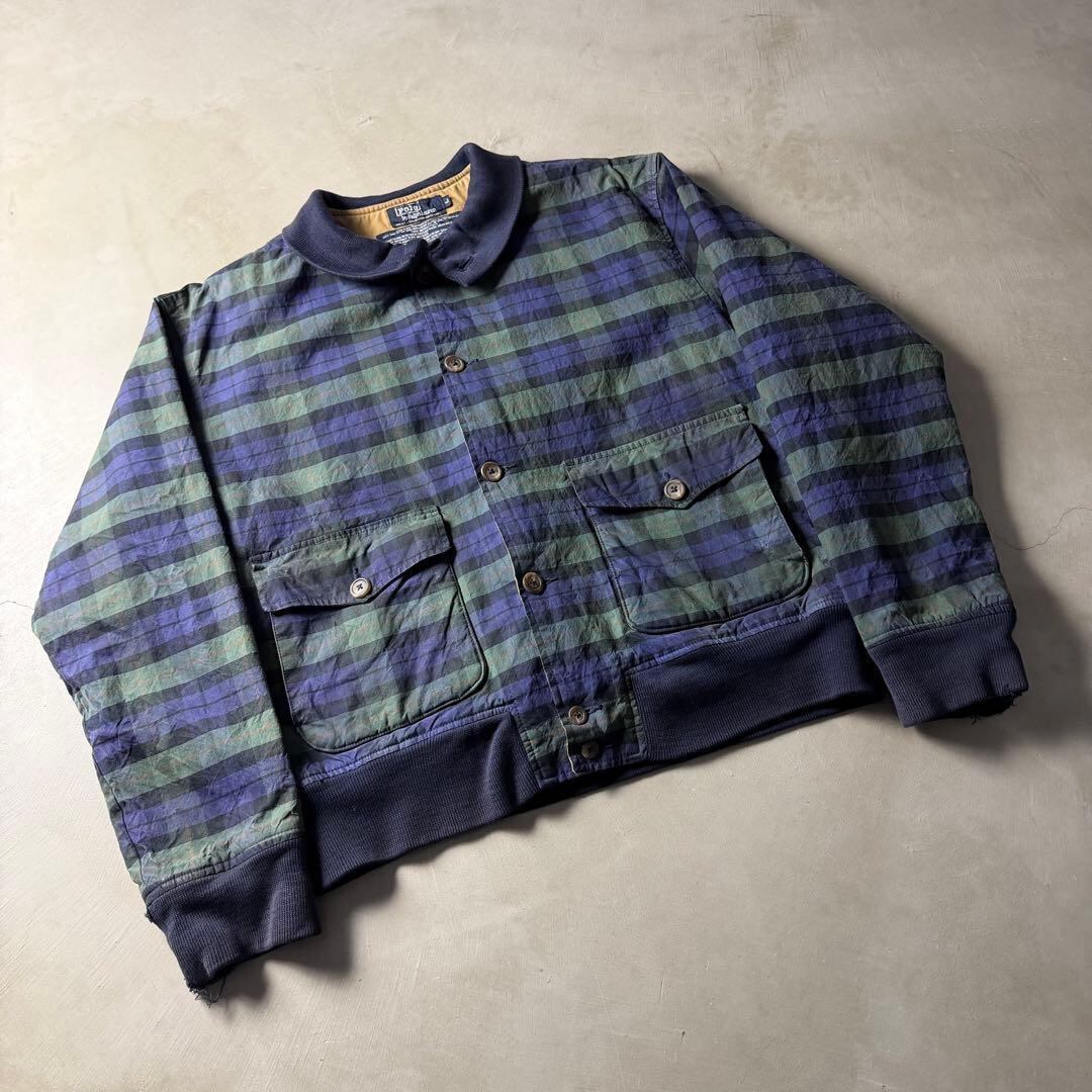 90s RALPH LAUREN Oiled JKT “Black Wacth”