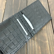 クロコダイル 無双 マネークリップ ブラック × カーディナルレッド