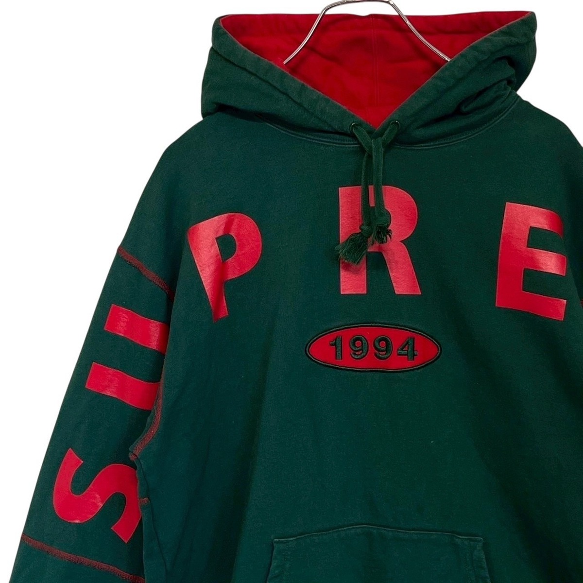 supreme シュプリーム パーカー フーディ L センターロゴ 刺繍ロゴ 