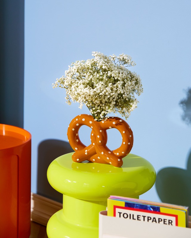 Fluid Market Vase Pretzel プレッツェル 陶器 フラワーベース