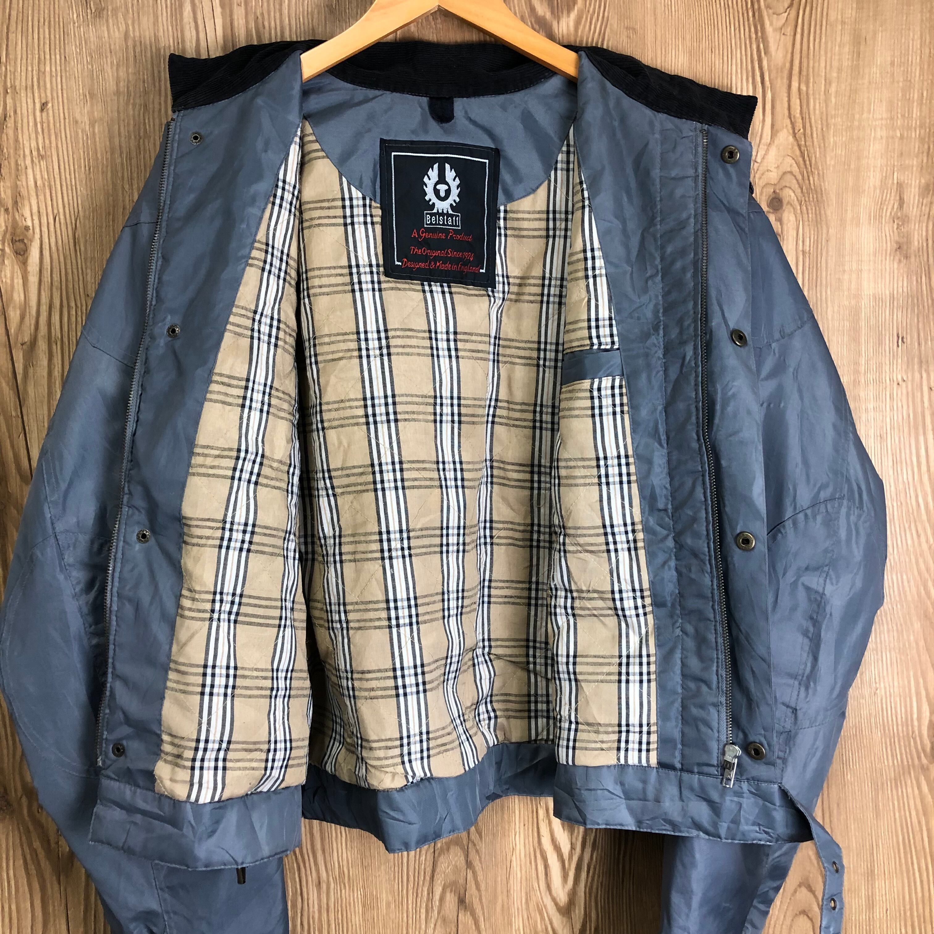 〇80s VINTAGE BELSTAFF ベルスタッフ ナイロンジャケット レーシング