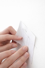 雲のお札立　檜材（木目がきれいな檜で作りました）木地