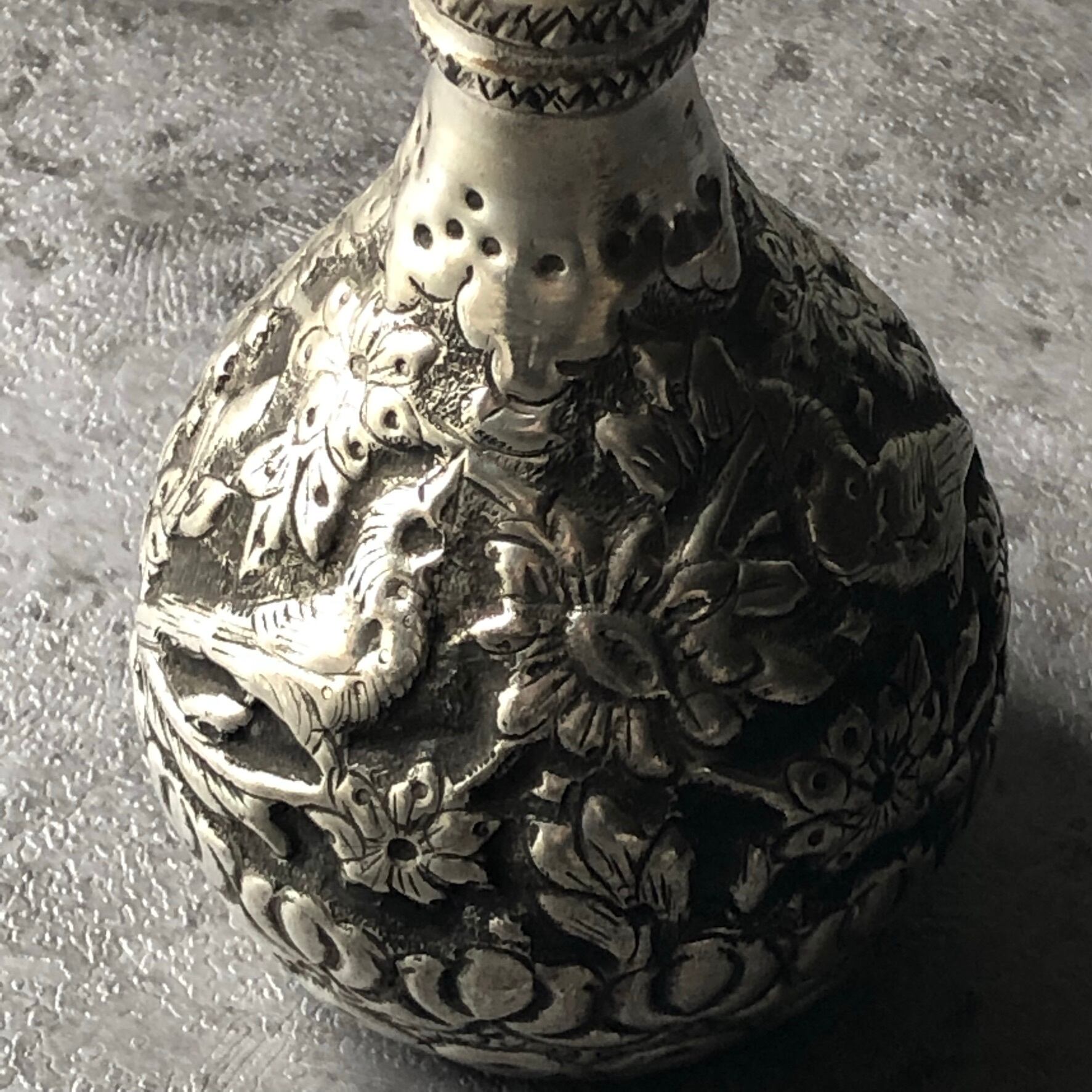 アンティーク花器 花瓶 飾り壺 銅製 銀仕上げ 【公式通販】 アンティーク花器 花瓶 飾り壺 銅製 銀仕上げ 【公式通販】