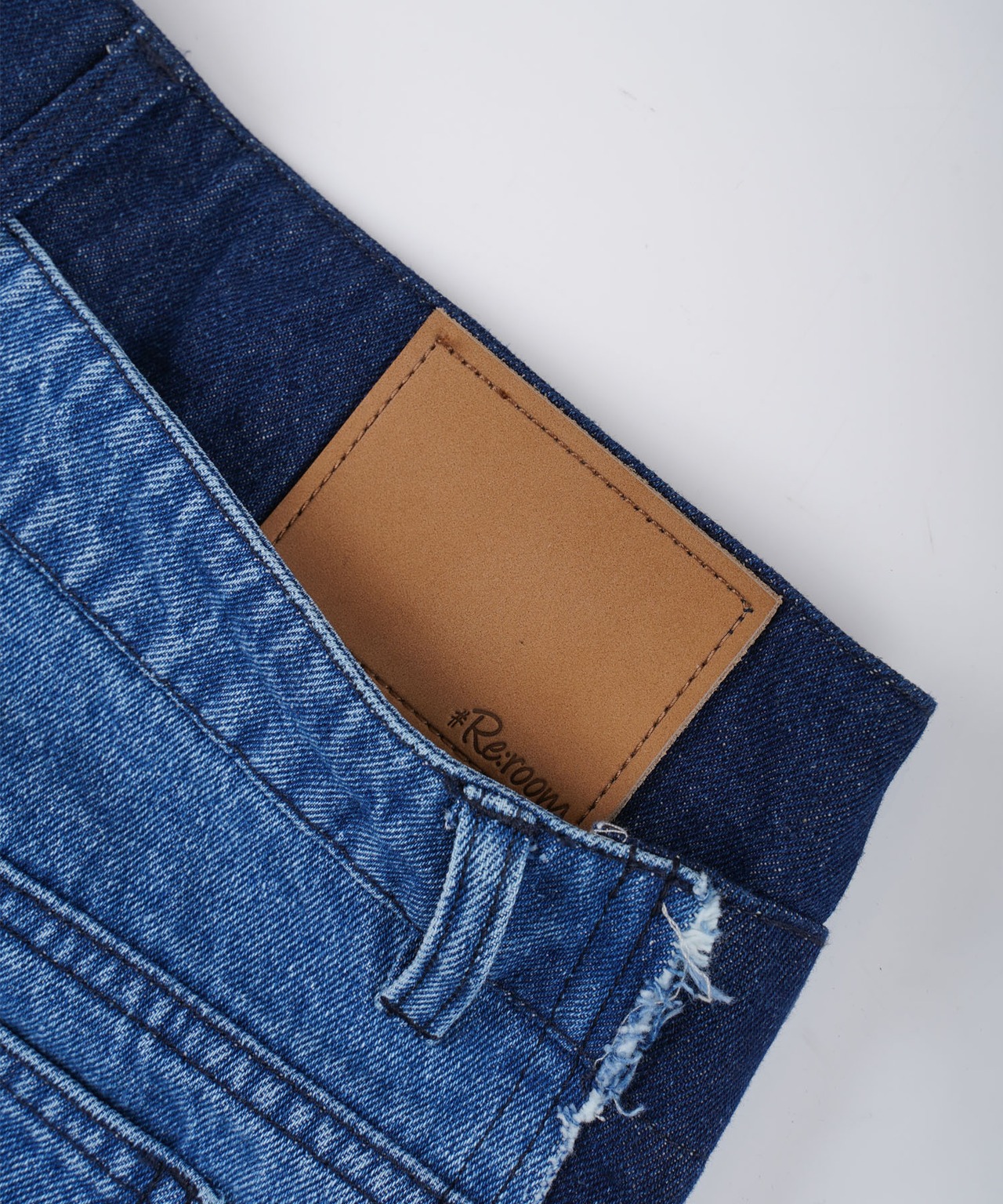 【#Re:room】SIDE LINE W WAIST VINTAGE SLIM DENIM ［REP232］