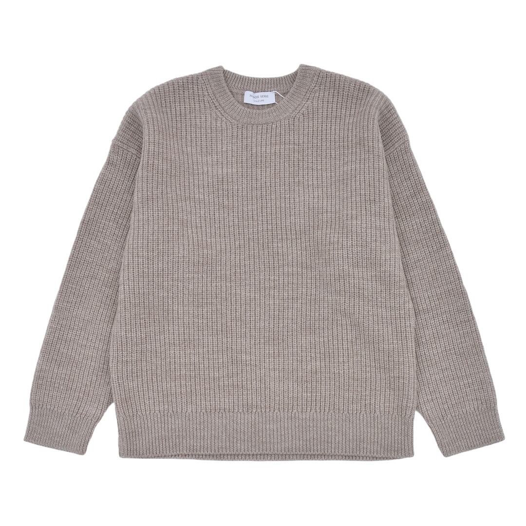 MARINE SERRE】WOOL AND FLUFFY KNIT CREWNECK PULLOVER | AYIN MARINE SERRE】WOOL AND FLUFFY KNIT CREWNECK PULLOVER | AYIN