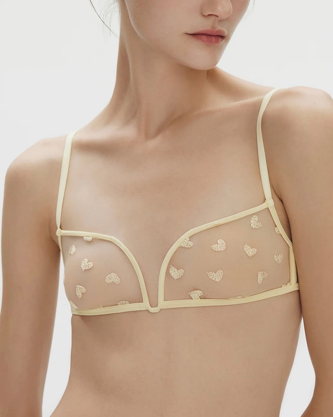 Heart Shaped Bralette -chardonnay / HER SENSES