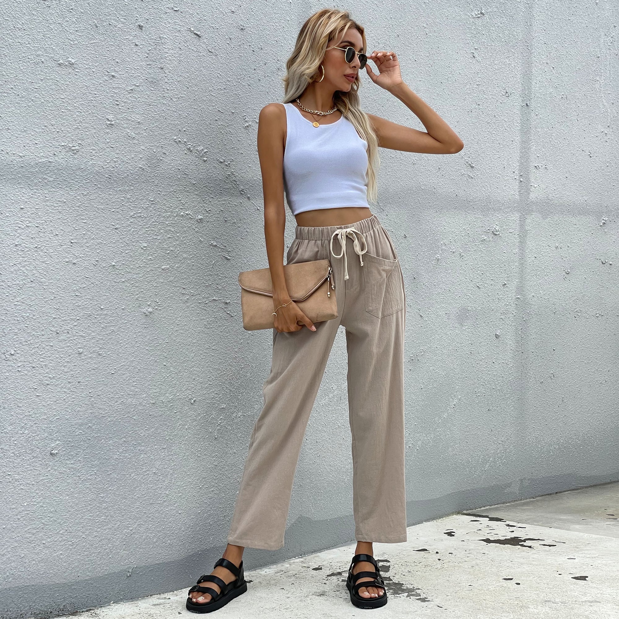 レディース エラスティックバンドパンツ www.thesciencebasement.org