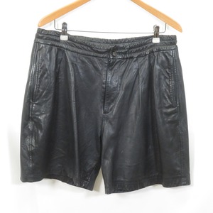 UNUSED レザー タック ワイド ショーツ ショートパンツ size3/アンユーズド 0601