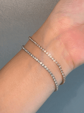 Cube zirconia bracelet