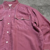 stitch design silk shirt