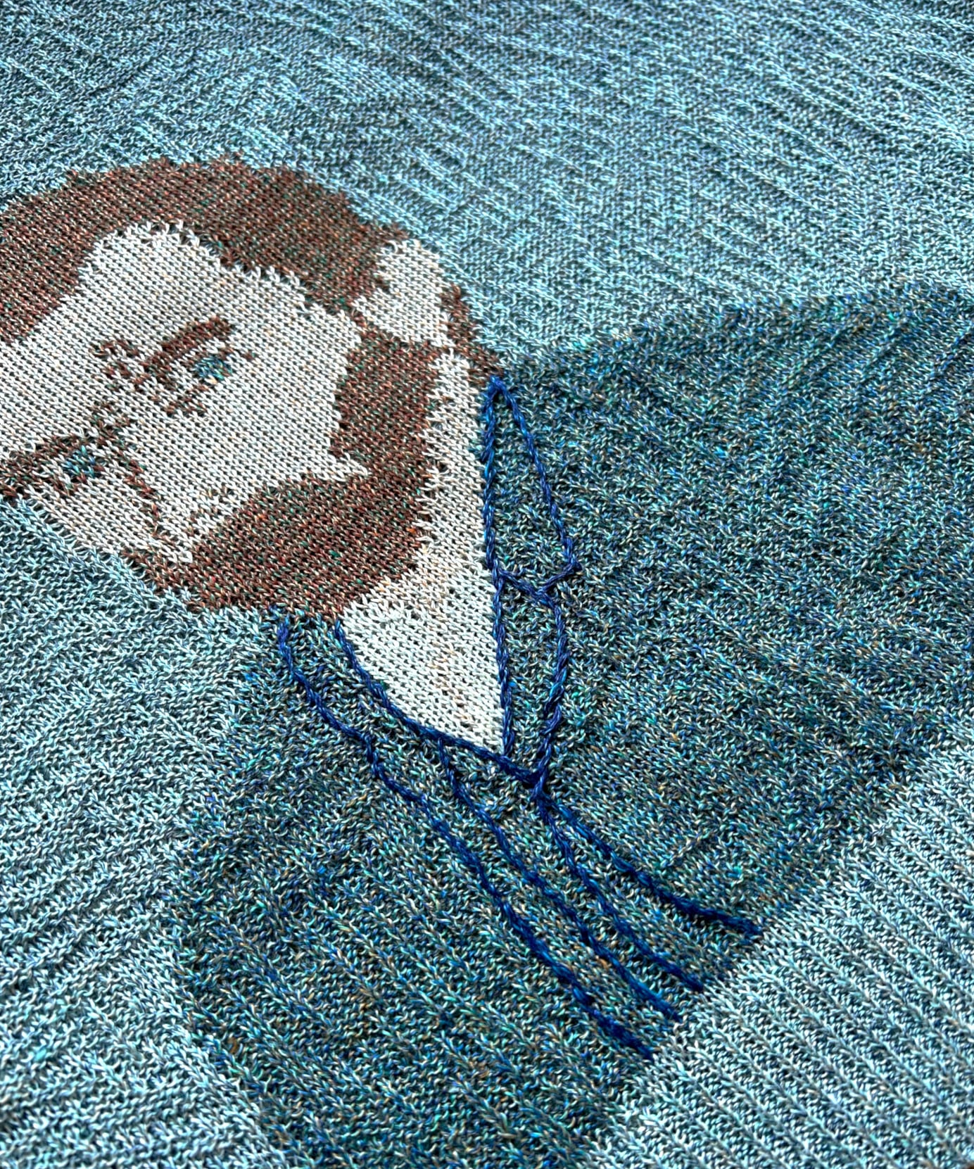 Kota Gushiken / KGSS26-K06 WAVY LINEN VAN GOGH (LIGHT BLUE