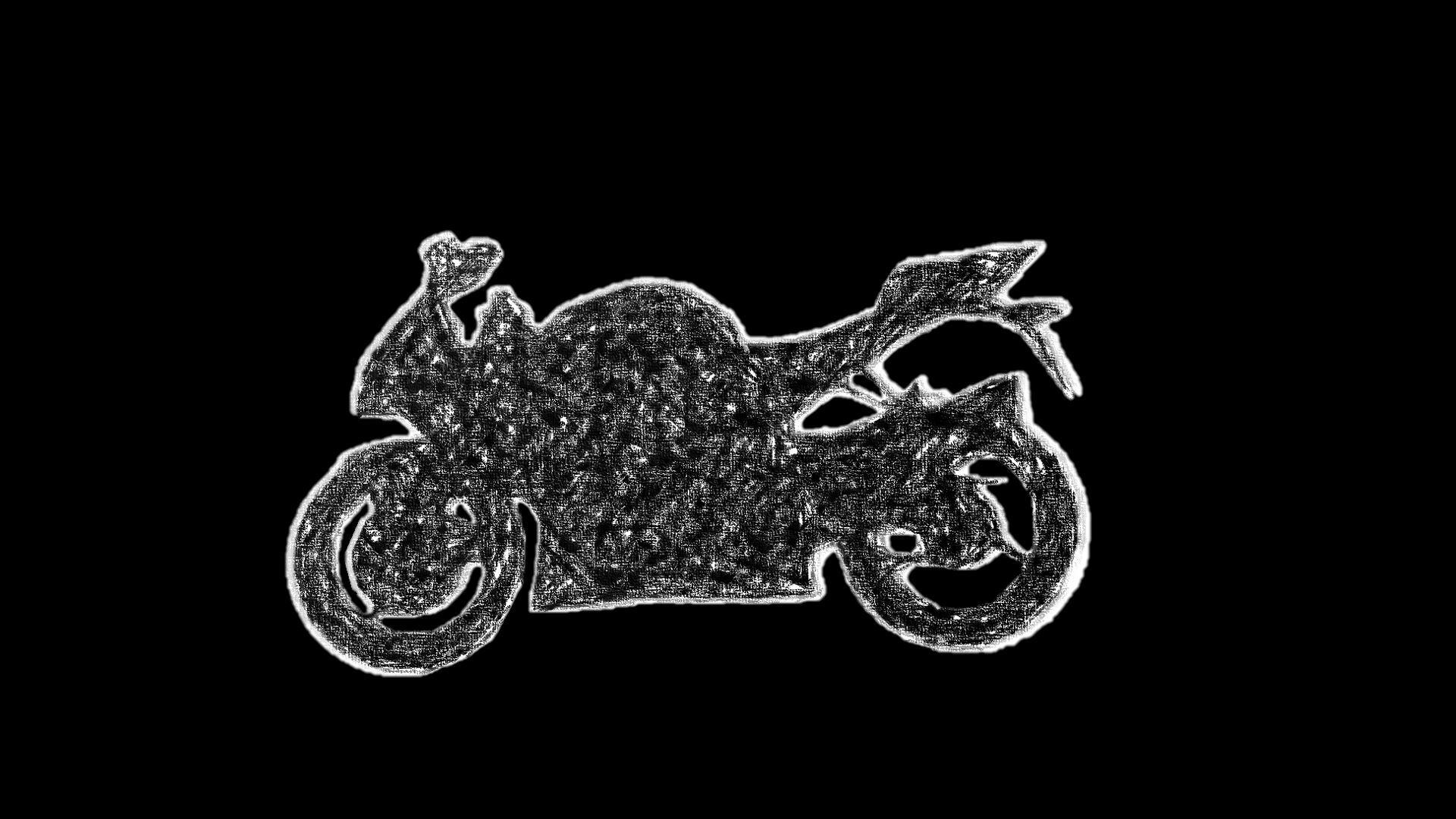 GSX-R シルエット イラスト（ロゴ・左腕・黒色）Tシャツ | ばいくでぶ～ん