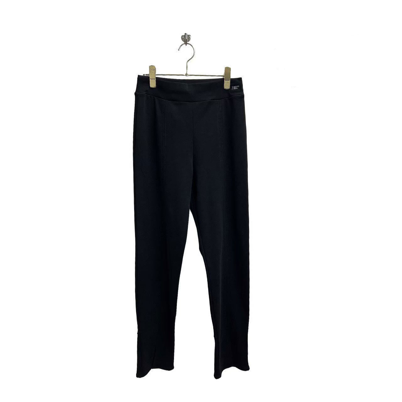 【4月末入荷次第お届けのご予約】429. ayane /アヤン フライスセンタースリットレギンスパンツ (ブラック)(826518)